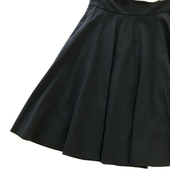 Trina Turk Black Flare Tea / A-Line Midi Skirt (6) - Picture 11 of 14